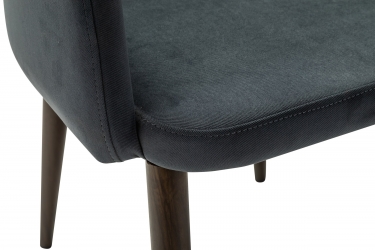 Кресло R-home Ledger К Diag grey/т. орех