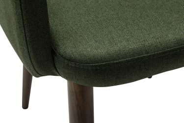 Кресло R-home Ledger К темно-зеленый/т. орех