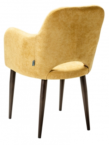 Кресло R-home Ledger К желтый/т. орех