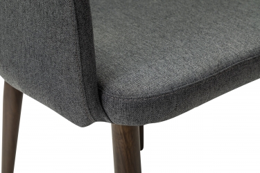 Кресло R-home Ledger К темно-серый/т. орех