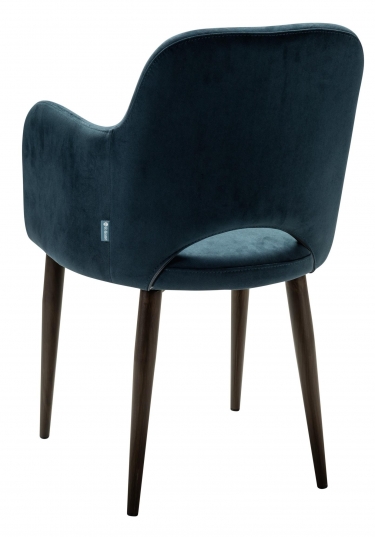 Кресло R-home Ledger К Diag blue/т. орех