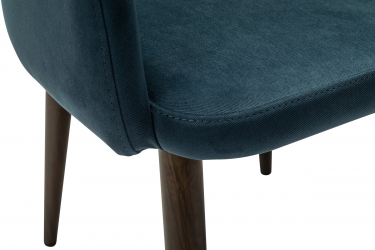 Кресло R-home Ledger К Diag blue/т. орех