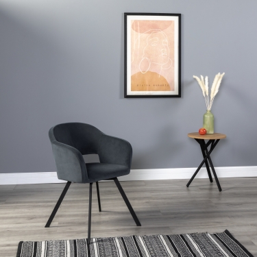 Кресло R-home Oscar Diag grey/Арки