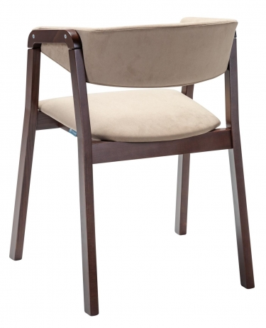 Кресло R-home Dalia Soft Beige/Темный орех