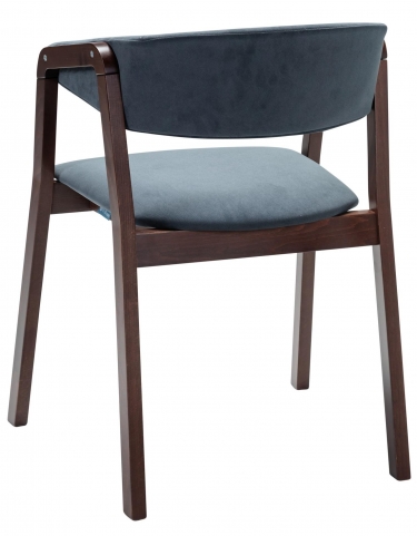 Кресло R-home Dalia Soft Grey/Темный орех