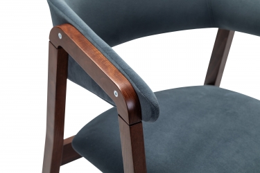 Кресло R-home Dalia Soft Grey/Темный орех