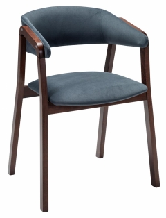 Кресло R-home Dalia Soft Grey/Темный орех