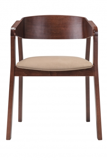 Кресло R-home Dalia Beige/Темный орех