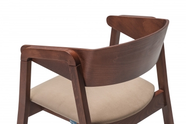 Кресло R-home Dalia Beige/Темный орех