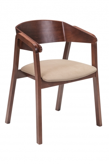 Кресло R-home Dalia Beige/Темный орех