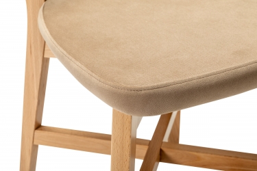 Стул R-home Frank Pro Diag Beige/Натуральный бук