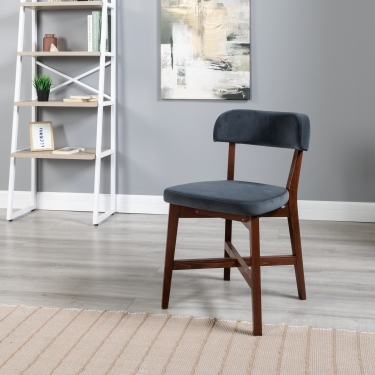 Стул R-home Frank Pro Diag Grey/Темный орех