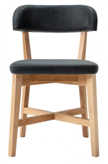 Стул R-home Frank Pro Diag Grey/Натуральный бук