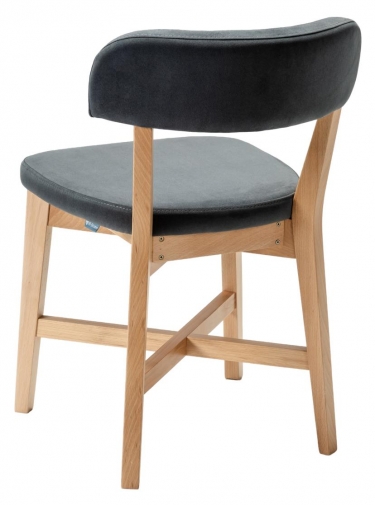 Стул R-home Frank Pro Diag Grey/Натуральный бук