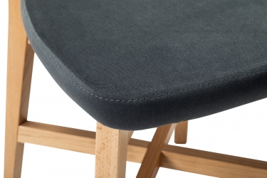 Стул R-home Frank Pro Diag Grey/Натуральный бук