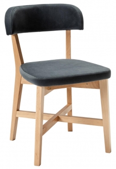 Стул R-home Frank Pro Diag Grey/Натуральный бук