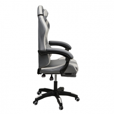 Кресло KINGQUEEN 907 KINGQUEEN, замша, цвет серый с массажем, арт 907-Dark-Grey