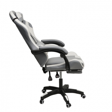 Кресло KINGQUEEN 907 KINGQUEEN, замша, цвет серый с массажем, арт 907-Dark-Grey