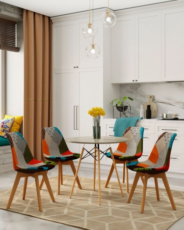 Комплект из двух стульев Stool Group FRANKFURT пэчворк 2 шт. комплект