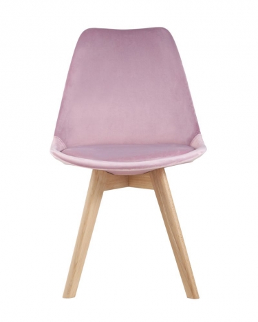 Комплект из четырех стульев Stool Group FRANKFURT велюр розовый 4 шт. комплект