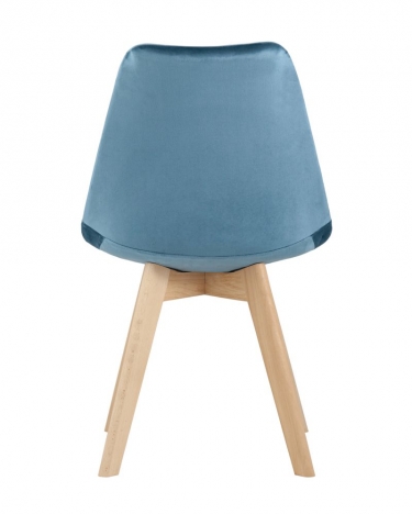 Комплект из четырех стульев Stool Group FRANKFURT велюр синий 4 шт. комплект