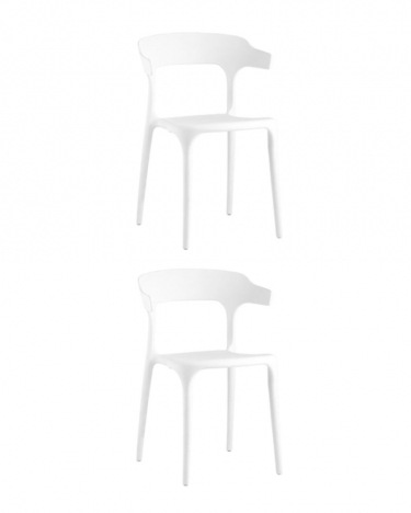 Комплект из двух стульев Stool Group Neo пластик белый 2 шт.