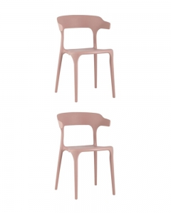 Комплект из двух стульев Stool Group Neo пластик пыльно-розовый 2 шт.
