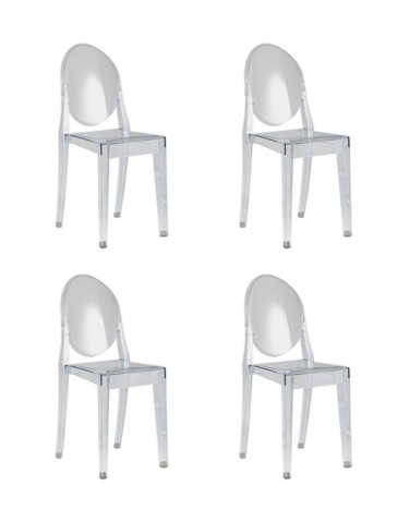 Стул Stool Group Victoria Ghost NEW прозрачный 4 шт.