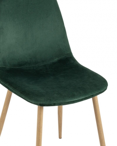 Комплект из двух стульев Stool Group Валенсия SN велюр темно-зеленый 2 шт