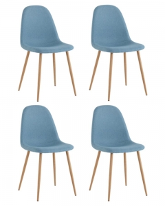 Комплект из четырех стульев Stool Group Валенсия SN голубой 4 шт