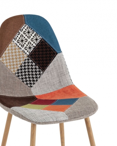 Комплект из двух стульев Stool Group Валенсия SN ткань пэчворк 2 шт