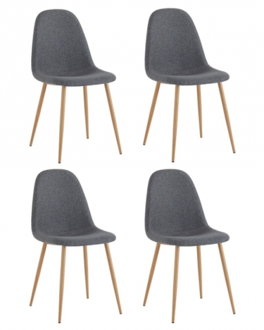 Комплект из четырех стульев Stool Group Валенсия SN темно-серый 4 шт