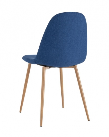 Комплект из двух стульев Stool Group Валенсия SN рогожка темно-синий 2 шт