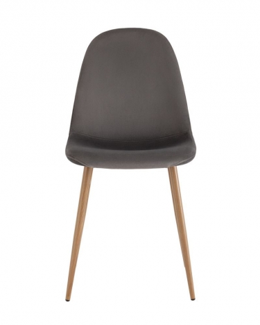 Комплект из двух стульев Stool Group Валенсия SN велюр антрацитовый 2 шт