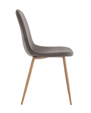 Комплект из двух стульев Stool Group Валенсия SN велюр антрацитовый 2 шт