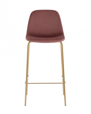 Комплект из двух стульев Stool Group Валенсия SN велюр пыльно-розовый золотые ножки 2 шт