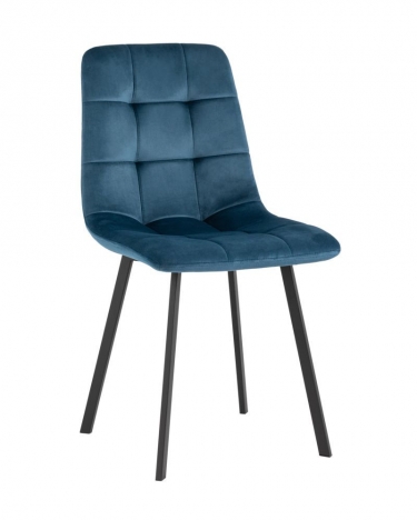 Комплект из двух стульев Stool Group Chilly велюр сине-зеленый 2 шт.