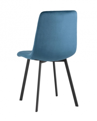 Комплект из двух стульев Stool Group Chilly велюр сине-зеленый 2 шт.