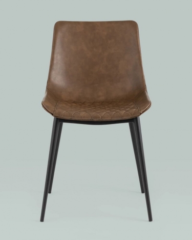 Комплект из двух стульев Stool Group TEXAS 2 шт. экокожа Коричневый