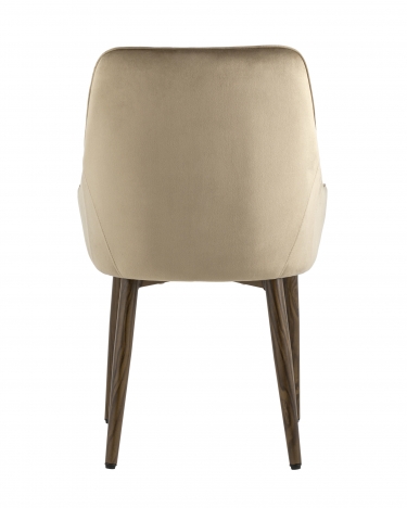Комплект из четырех стульев Stool Group Диана велюр бежевый, обивка мебельный велюр