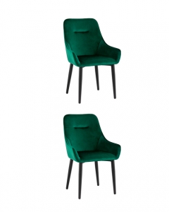 Комплект из двух стульев Stool Group Диана велюр изумрудный 2 шт
