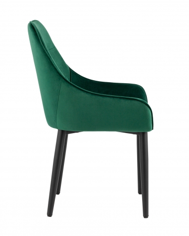 Комплект из четырех стульев Stool Group Диана изумрудный, обивка мебельный велюр