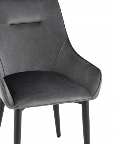 Комплект из двух стульев Stool Group Диана велюр серый 2 шт