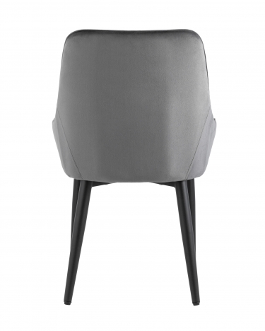 Комплект из четырех стульев Stool Group Диана серый, обивка мебельный велюр