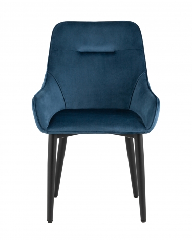 Комплект из четырех стульев Stool Group Диана велюр сине-зеленый, обивка мебельный велюр