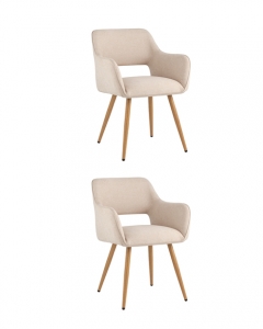 Комплект из двух стульев Stool Group Кромвель II бежевый 2 шт
