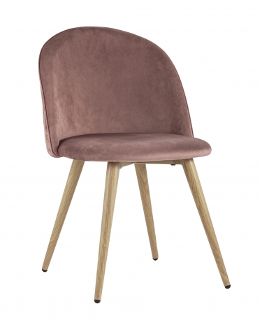 Стул Stool Group Лион велюр с ромбами розовый 2 шт