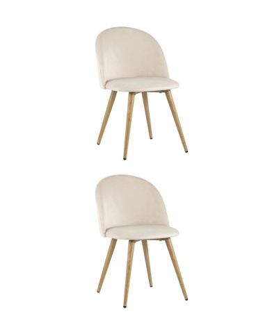 Стул Stool Group Лион велюр кремовый 2 шт