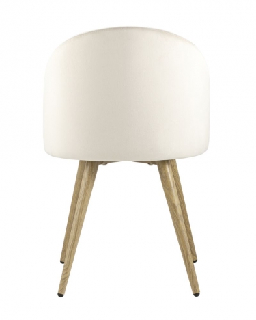 Комплект из четырех стульев Stool Group Лион велюр кремовый 4 шт