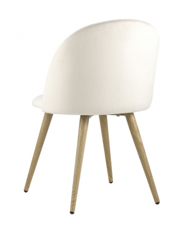 Комплект из четырех стульев Stool Group Лион велюр кремовый 4 шт